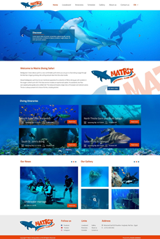 Matrix Diving Safaris Website